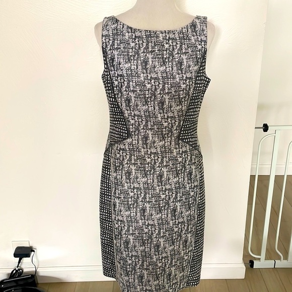 Lafayette 148 mixed print sheath dress - Picture 2 of 7